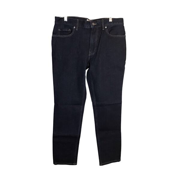 Everlane Women Slimfit Jeans SZ. 34x30 Dark Rinse Low stretch Comfortably Trendy - Picture 1 of 10